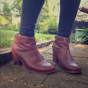 Burgundy Toms Booties